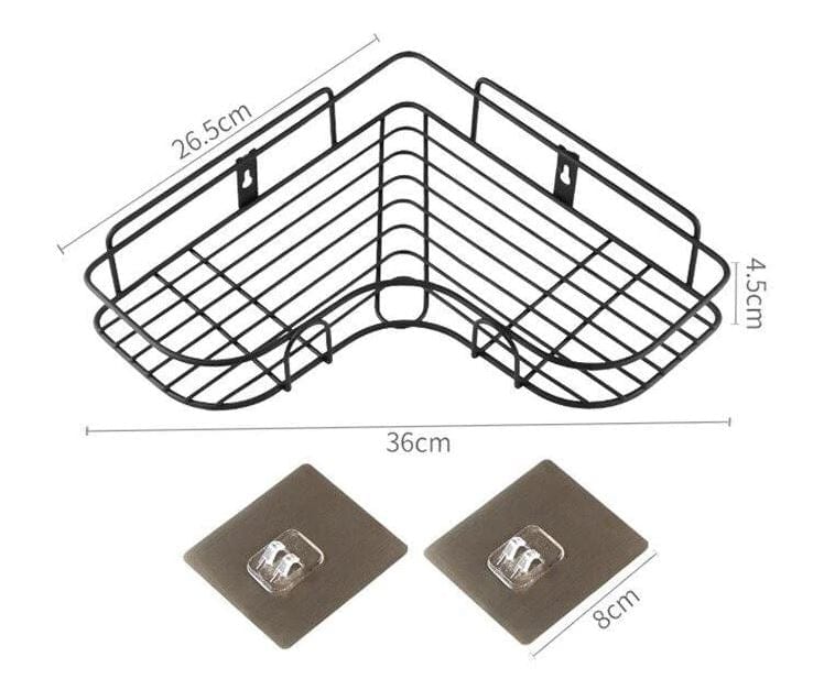 Cornerix™️Self Adhesive Metal Corner Storage Rack
